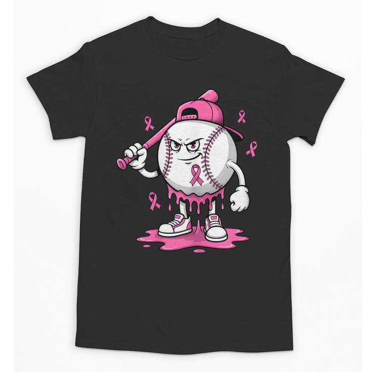 Pink Ribbon Baseball Breast Cancer Awareness Unisex T-Shirt