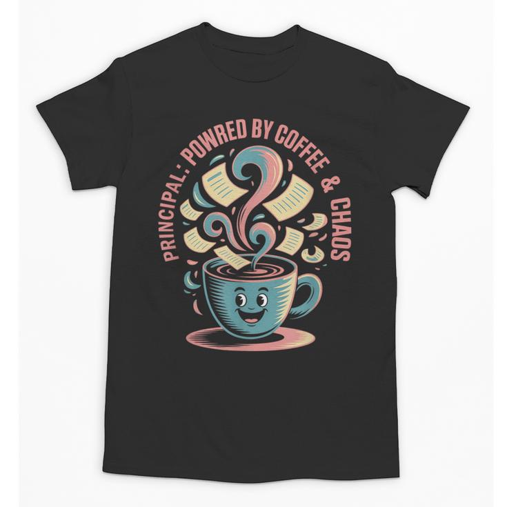 Powered By Coffee Principal Appreciation Back To School Unisex T-Shirt