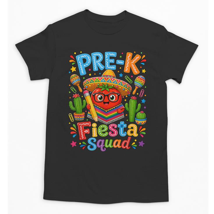 Pre-K Fiesta Squad Cute Tomato Back To School Party Unisex T-Shirt