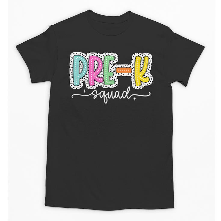 Pre-k Squad Back To School Dalmatian Dots Unisex T-Shirt
