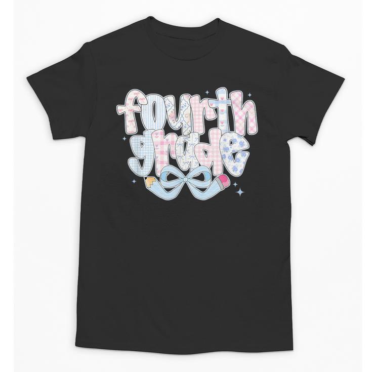 Preppy Fourth Grade Back To School Coquette 4th Grade Unisex T-Shirt