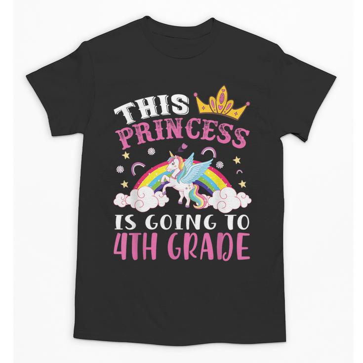 Princess Going To 4th Grade Tee For Girls Back To School Unisex T-Shirt