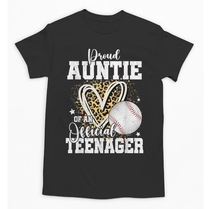 Proud Auntie Of An Official Teenager 13th Birthday Baseball Unisex T-Shirt