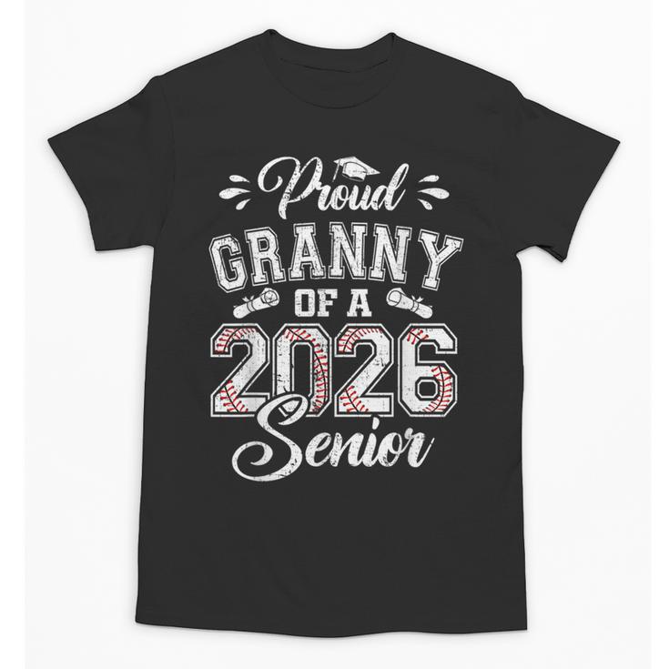 Proud Granny Of A 2026 Senior Baseball Graduate Unisex T-Shirt