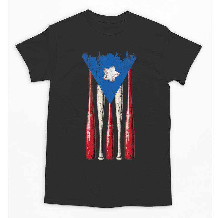 Puerto Rican Baseball Bats Puerto Rico Flag Pride BéIsbol Unisex T-Shirt