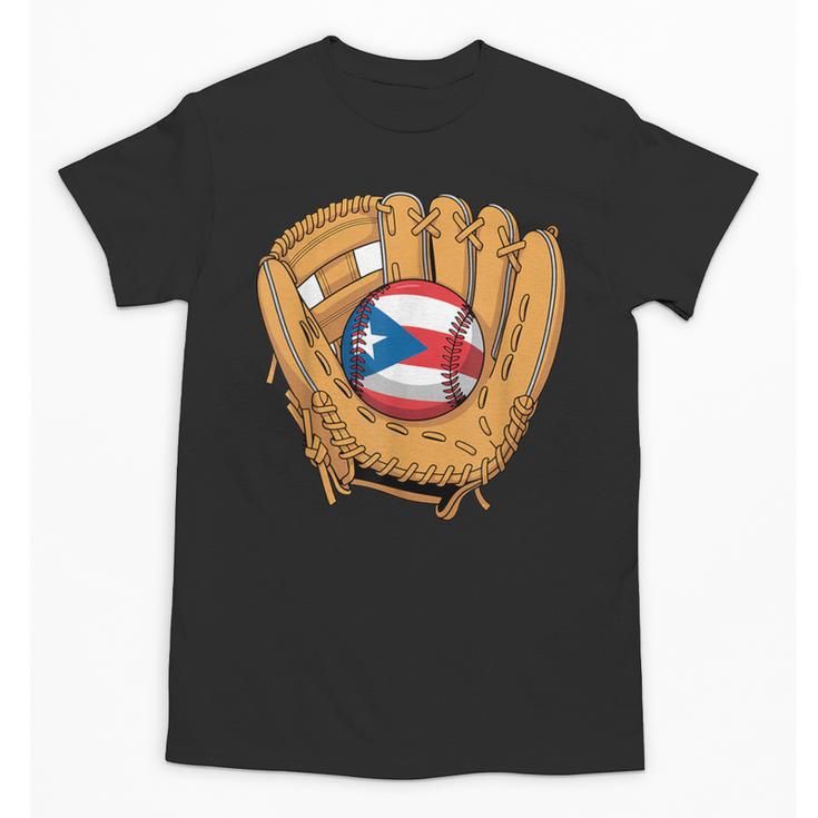 Puerto Rican Flag Baseball Player Boricua Pride Beisbol PR Unisex T-Shirt