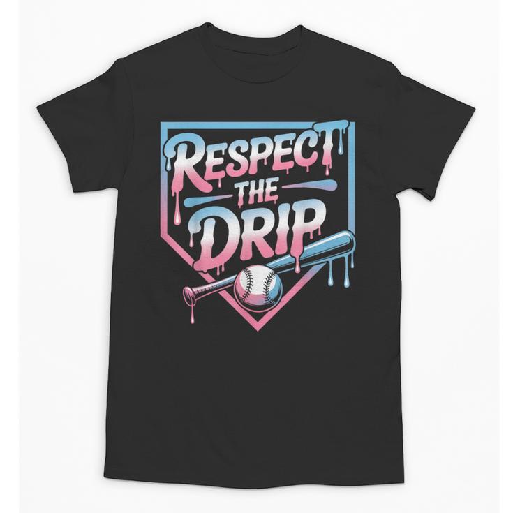 Respect The Drip Baseball Player Unisex T-Shirt
