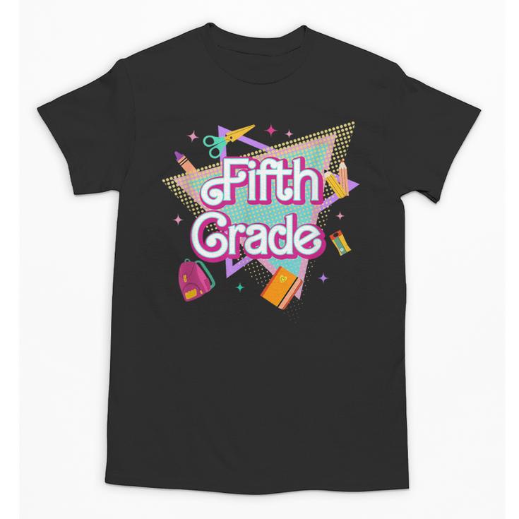 Retro 90s 5th Grade Back To School First Day Of Fifth Grade Unisex T-Shirt