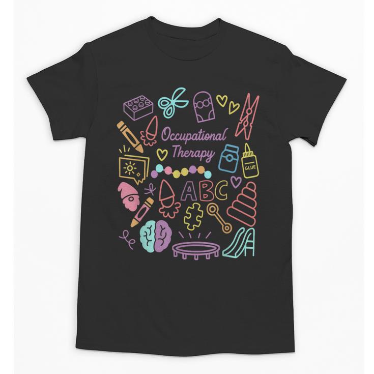 Retro Occupational Therapy Doodle Back To School Costume Unisex T-Shirt