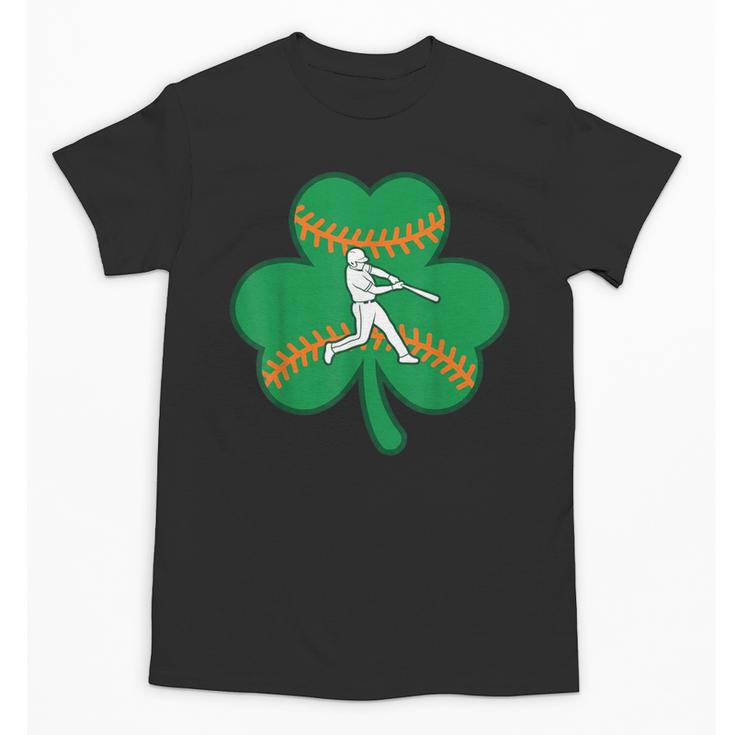 Retro Shamrock Baseball St Patricks Day Men Women Boys Girls Unisex T-Shirt