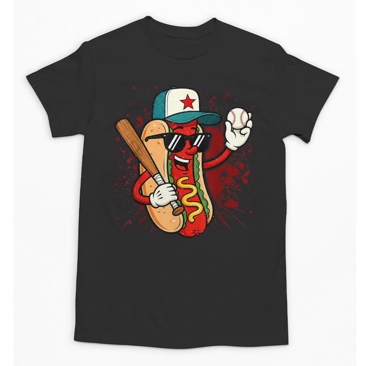 Retro Vintage Baseball Hot Dogs Unisex T-Shirt