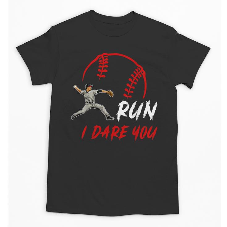 Run Steal I Dare You Humor Baseball Catcher Vintage Unisex T-Shirt