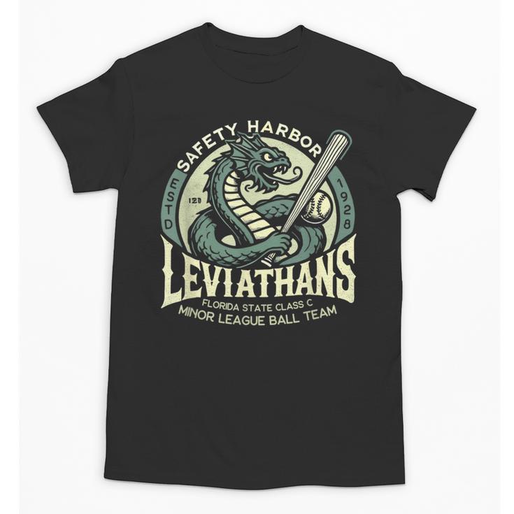 Safety Harbor Leviathans Retro Baseball Monster Unisex T-Shirt