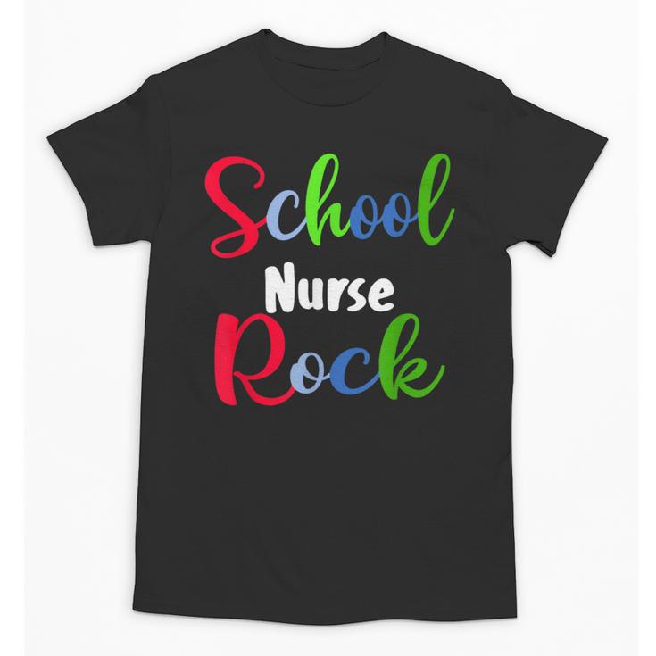 School Nurse Rock Back To School -Funny Nurses School Unisex T-Shirt