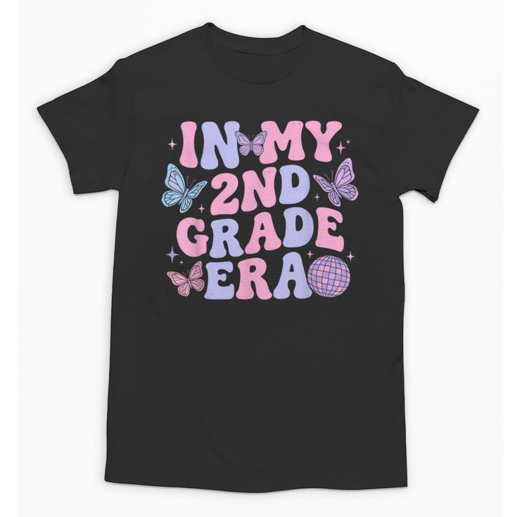 In My Second 2nd Grade Era Groovy Back To School Students Unisex T-Shirt