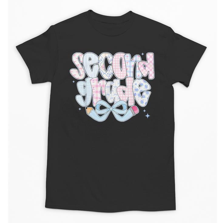 Second Grade Coquette Bow First Day Of School Back To School Unisex T-Shirt
