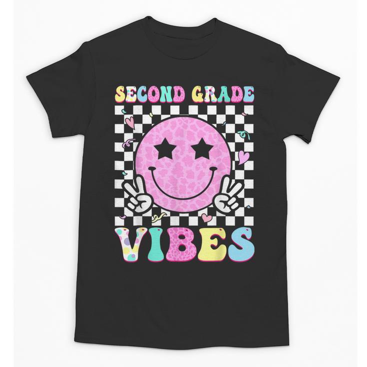 Second Grade Vibes Groovy Back To School 2nd Grade Girls Kid Unisex T-Shirt