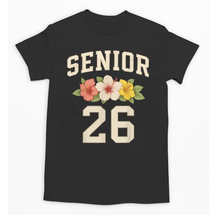 Senior Class Of 2026 Hibiscus Floral Girls Back To School Unisex T-Shirt