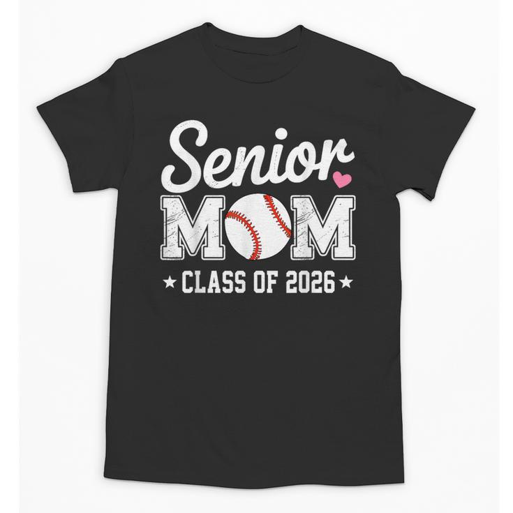 Senior Mom Class Of 2026 Baseball Retro Mom Graduation 2026 Unisex T-Shirt