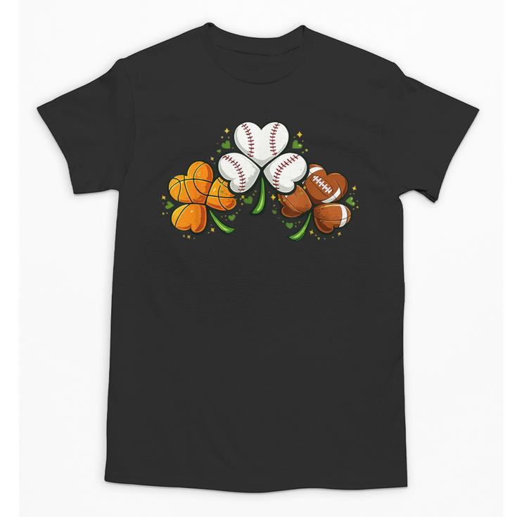 Shamrock Baseball Basketball Football St Patricks Day Unisex T-Shirt