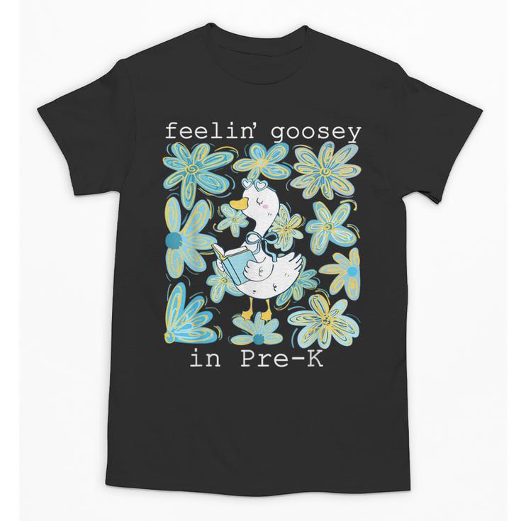 Silly Goose Back To School Feelin’ Goosey Pre-K Unisex T-Shirt
