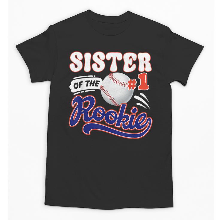 Sister Rookie Of Year 1st Birthday Baseball Theme Matching Unisex T-Shirt