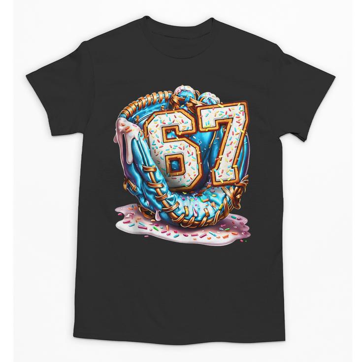 Six Seven Baseball Lifestyle 67 Meme Gen Alpha Slang Unisex T-Shirt