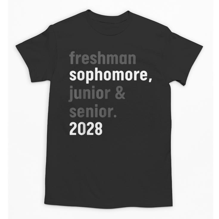 Sophomore Class Of 2028 Shirt Back To School High School Tee Unisex T-Shirt