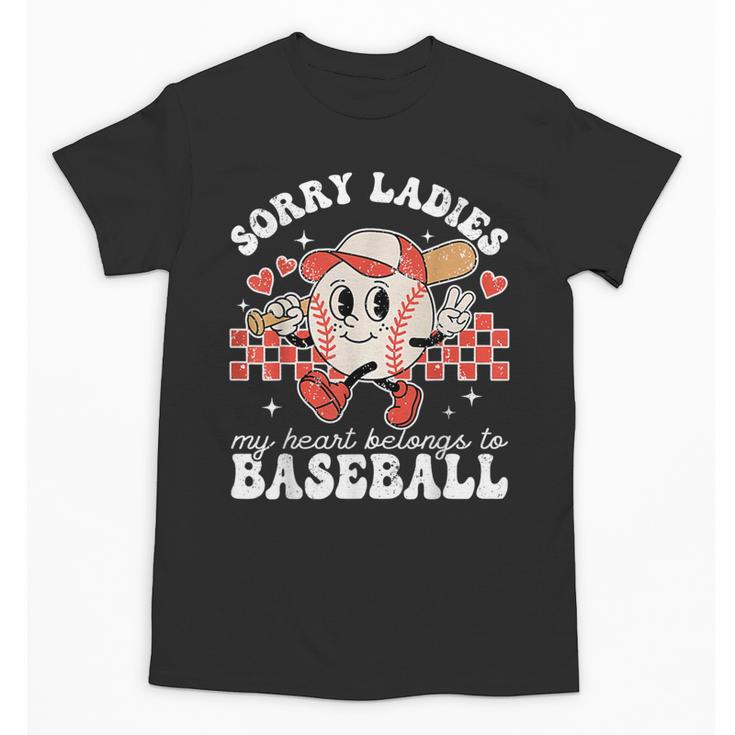 Sorry Ladies My Heart Belongs To Baseball Boy Kids Unisex T-Shirt