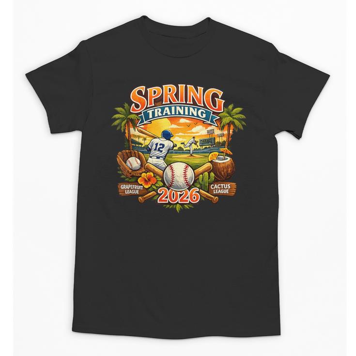 Spring Training 2026 Baseball Vintage Sunset Unisex T-Shirt