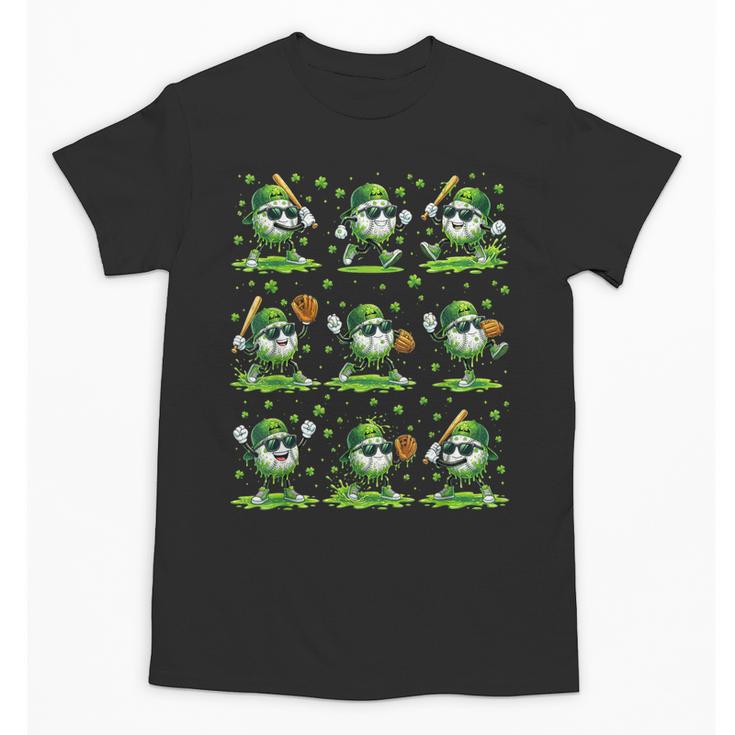 St Patricks Day Baseball Ice Cream Boys Baseball Player Unisex T-Shirt