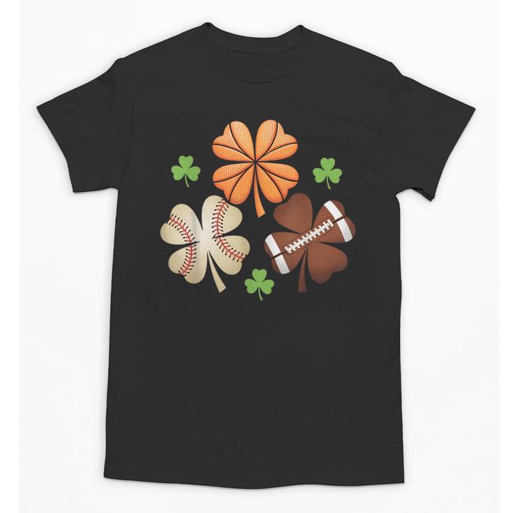 St Patricks Day Shamrock Basketball Baseball Irish Boys Men Unisex T-Shirt