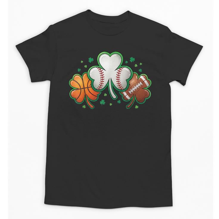 St Patricks Day Shamrock Sports Baseball Basketball Football Unisex T-Shirt