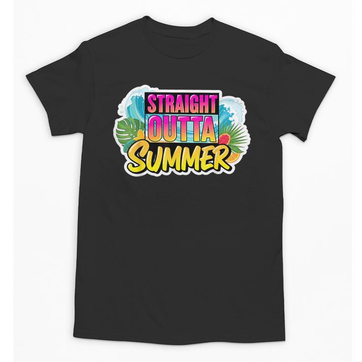Straight Outta Summer Back To School First Day Fall Autumn Unisex T-Shirt
