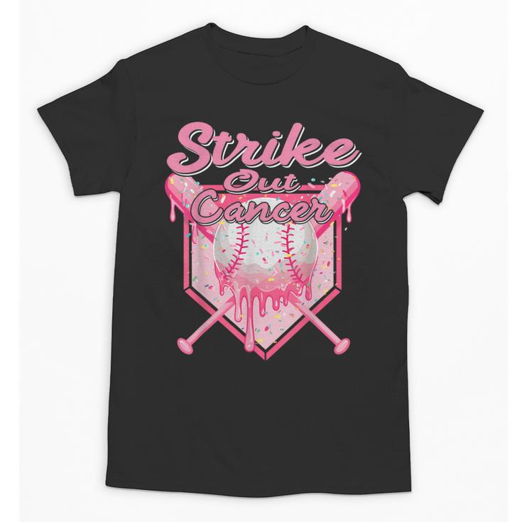 Strike Out Breast Cancer Baseball Drip For Boys Youth Unisex T-Shirt