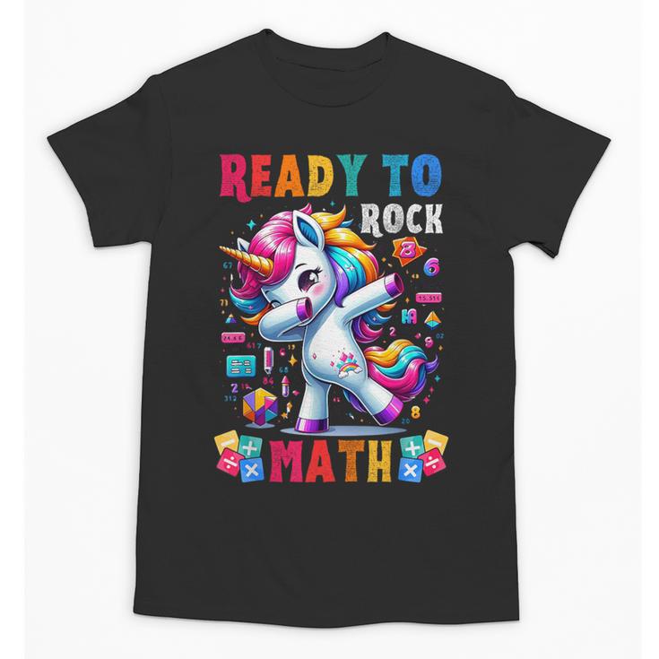 Student Back To School Math Squad Kids Girls Smarter Unicorn Unisex T-Shirt