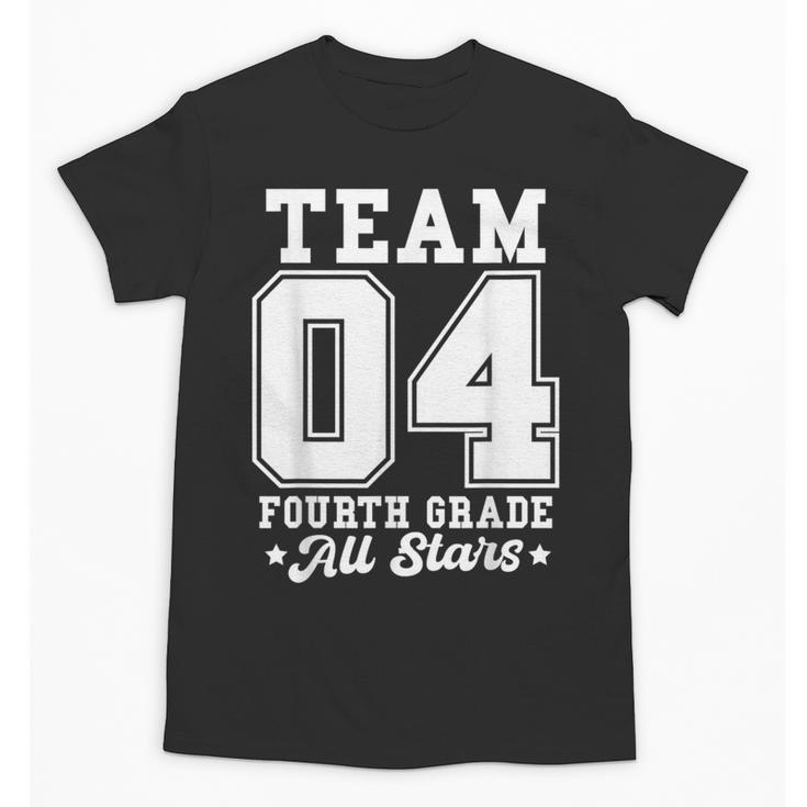 Team 4th Grade All-Stars Back To School Sports Jersey Unisex T-Shirt