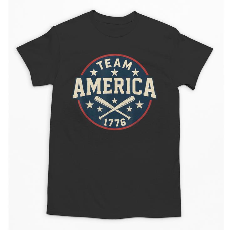Team America 1776 4th Of July Patriotic Baseball Unisex T-Shirt