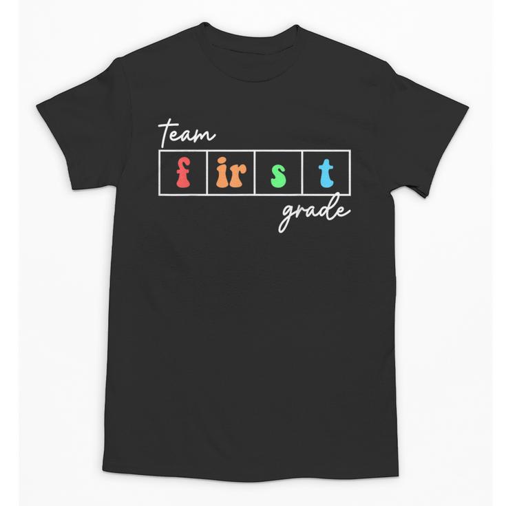 Team First Grade Back To School First Day Of 1st Grade Cute Unisex T-Shirt