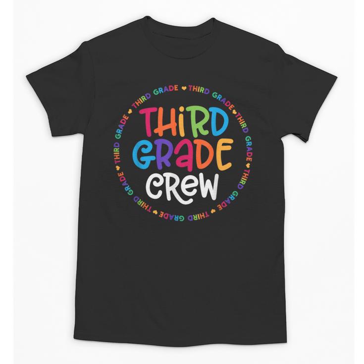Third Grade Crew Back To School Matching Tee For 3rd Grade Unisex T-Shirt