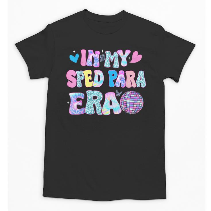 Tie Dye Leopard Back To School In My Sped Para Era Unisex T-Shirt