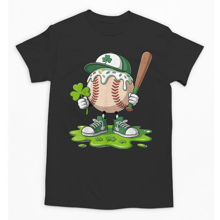 Toddler Baseball Drip Ice Cream Boys Kids St Patricks Day Unisex T-Shirt
