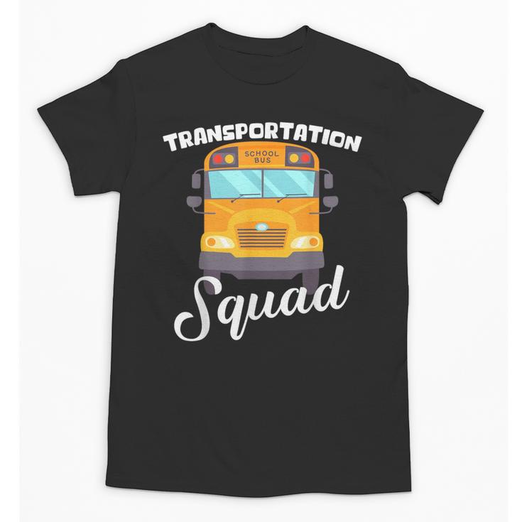 Transportation Squad Back To School Bus Driver Monitor Aide Unisex T-Shirt
