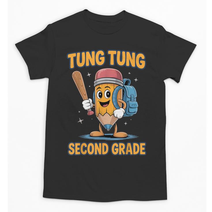 Tung Tung Sahur 2nd Grade Italian Brainrot Back To School Unisex T-Shirt