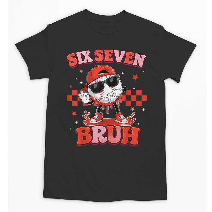 Valentines Day Baseball Six Seven 67 Meme Heart Baseball Dab Unisex T-Shirt