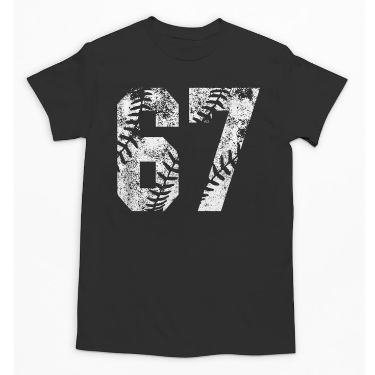Vintage Baseball Number 67 Jersey Player Uniform Unisex T-Shirt
