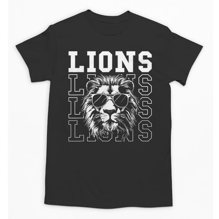 Vintage Lions School Spirit Fan Team Back To School Unisex T-Shirt