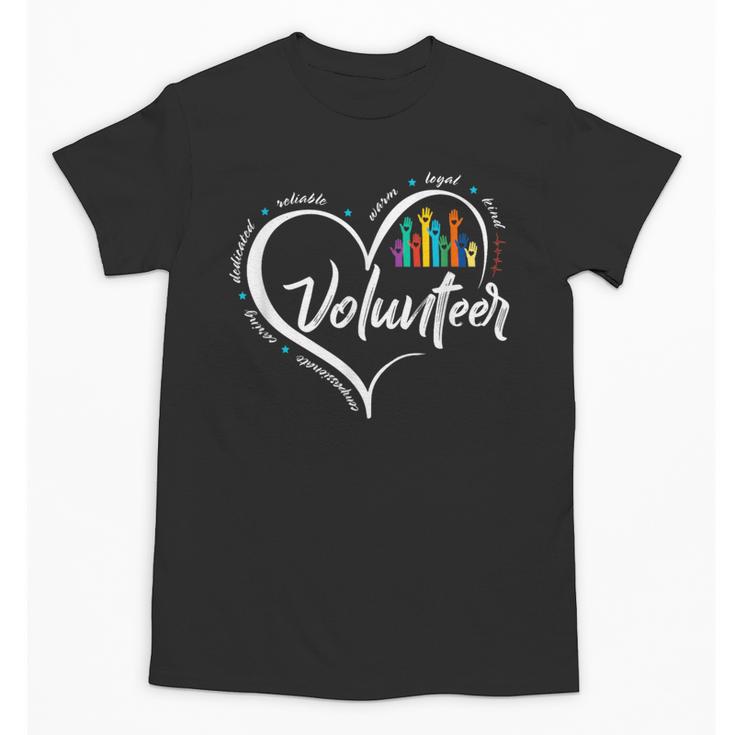 Volunteer Heart Back To School Art Vintage Unisex T-Shirt