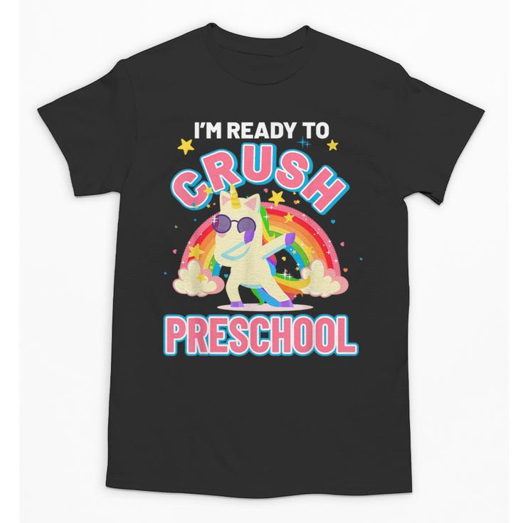 Welcome Back To School Unicorn Crushing Preschool Unisex T-Shirt