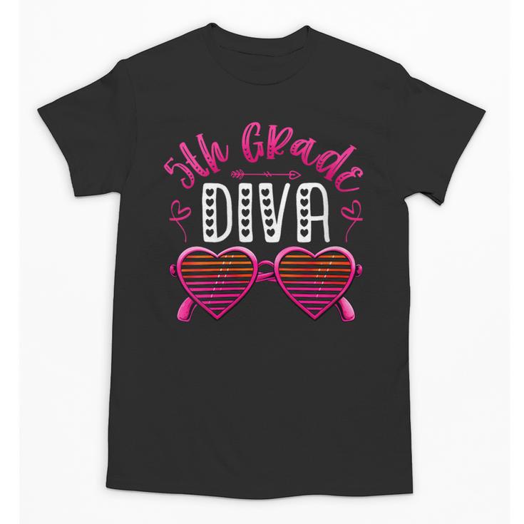 Women's 5th Grade Diva Back To School Fifth Grade For Girls Unisex T-Shirt